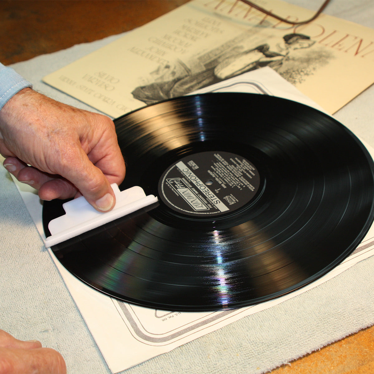 Audio-Technica AT-LP60X-GM Fully Automatic Belt-Drive Stereo Turntable (Gunmetal/Black) with Heritage Record Preservative & Cleaning Kit